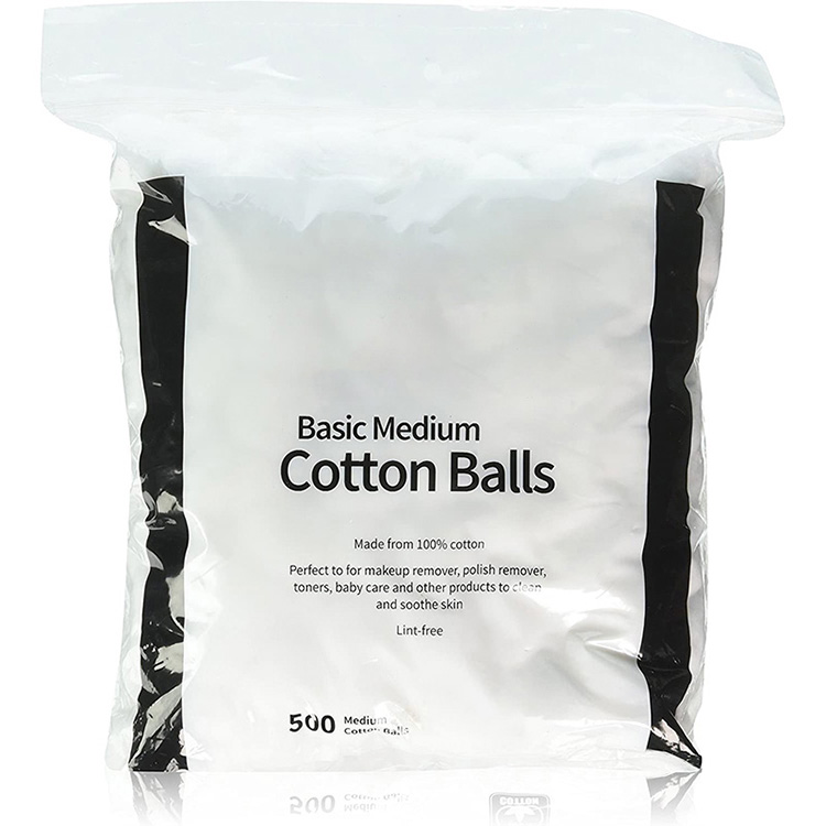 100% Pure Cotton Isterilize Alcohol Cotton Ball White Medical Absorbent Cotton Ball