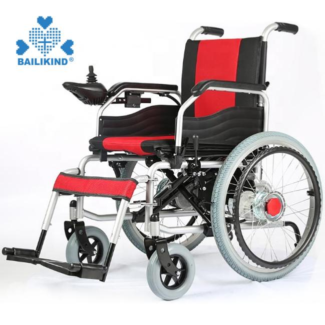 Husto nga pamaagi sa operasyon ug mga lakang sa Folding aluminum portable electric wheelchair