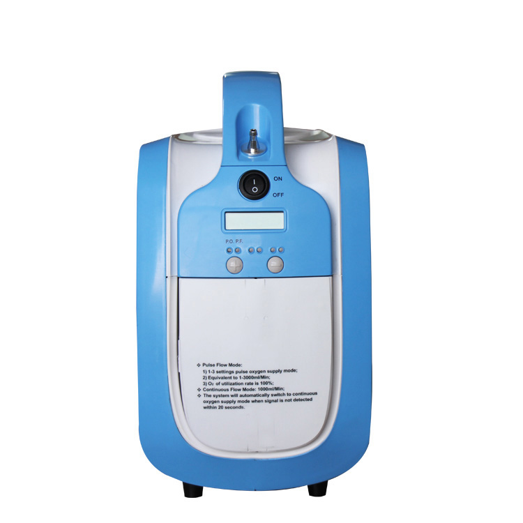 3LPM Portable Oxygen Concentrator nga adunay Battery Power Pulse Flow ug Continuous Flow