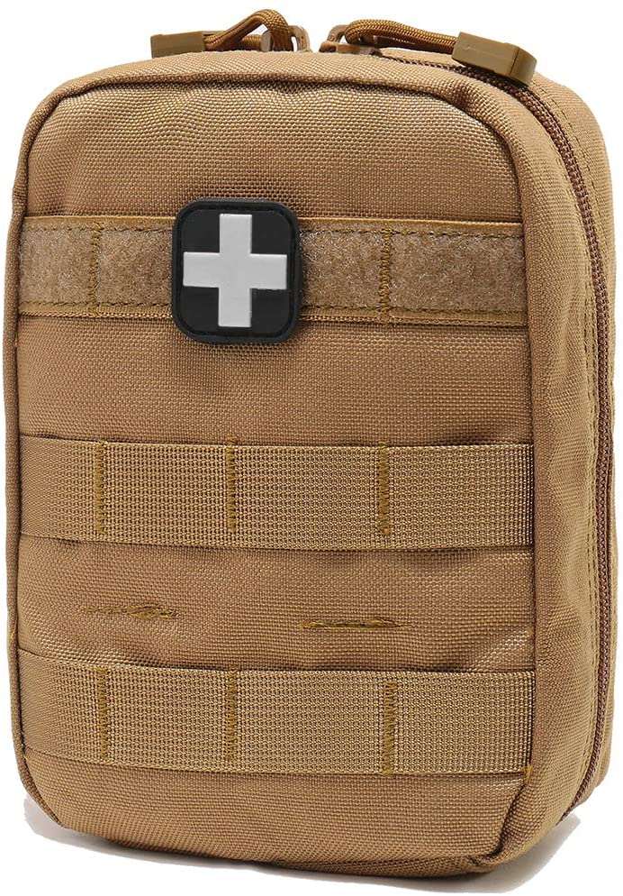 Brown nga First Aid Pouch nga May Medical Supplies