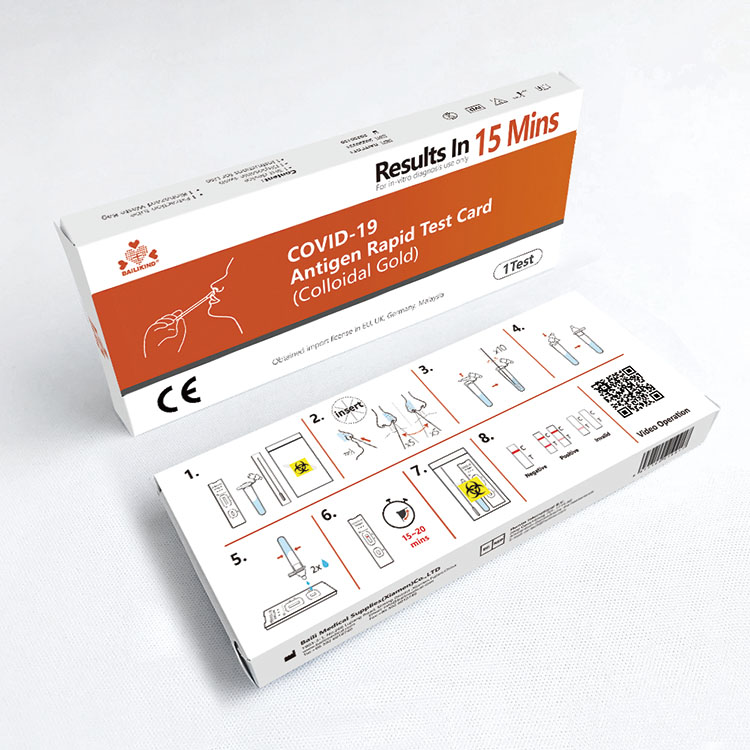 COVID-19 Antigen Rapid Test Card (Colloidal Gold)