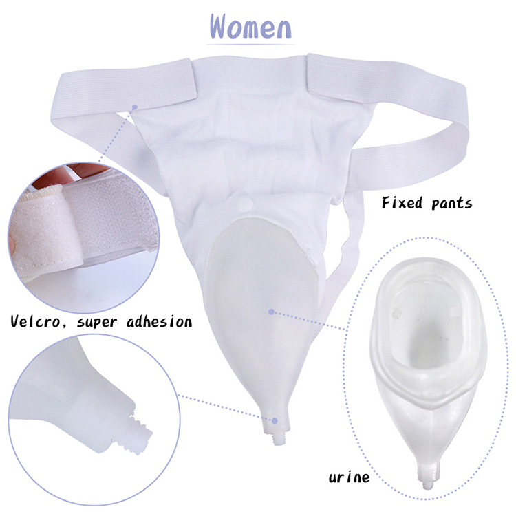 Medical Silicone Urine Collector Bag para sa mga Lalaki