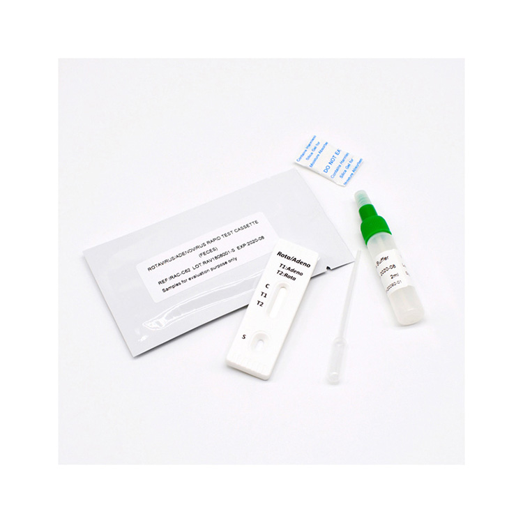 One Step Diagnostic Rotavirus Adenovirus (feces) Combo Rapid Test Cassette
