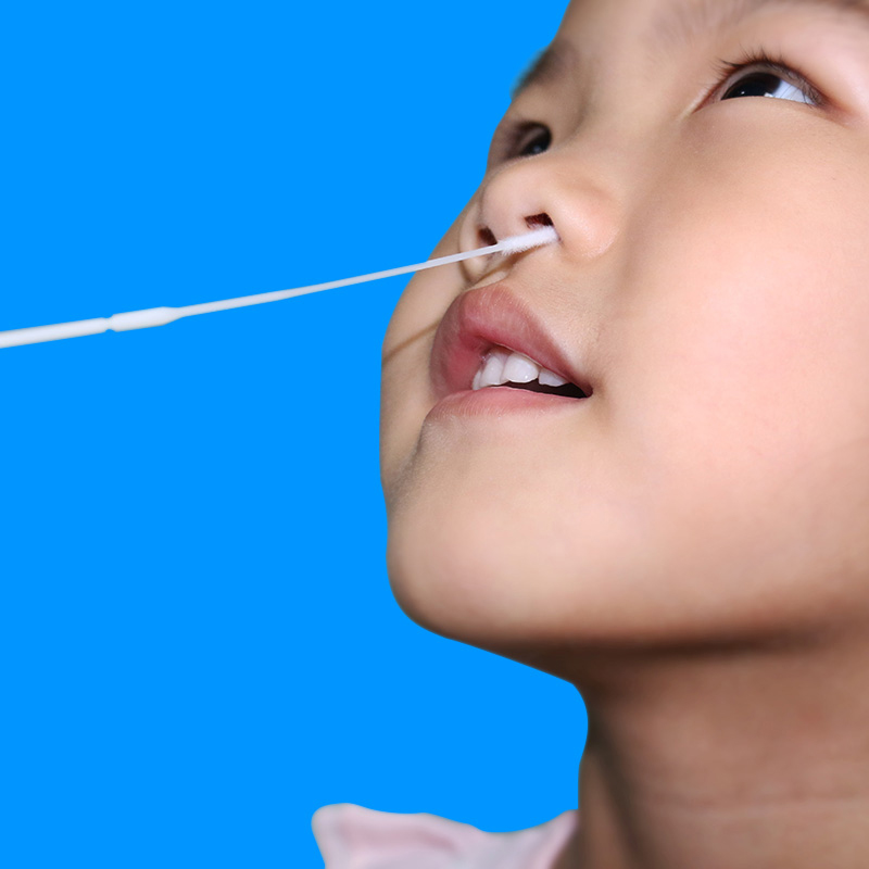 Steril nga Nasopharyngeal Flocked Swab