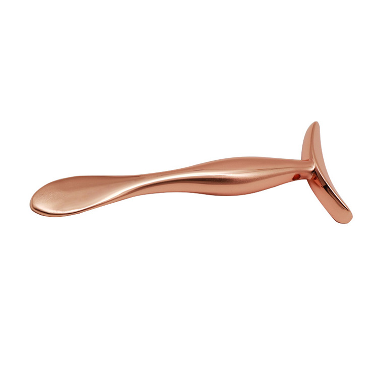 U-shaped nga Rose Gold Metal Facial Cosmetic Essentials Cream Massager Stick